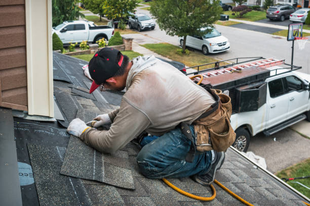 Professional Roofing technician working in Palmyra, NY